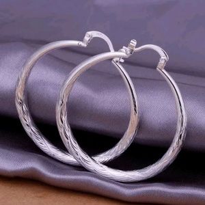 NEW 925 sterling silver hoops